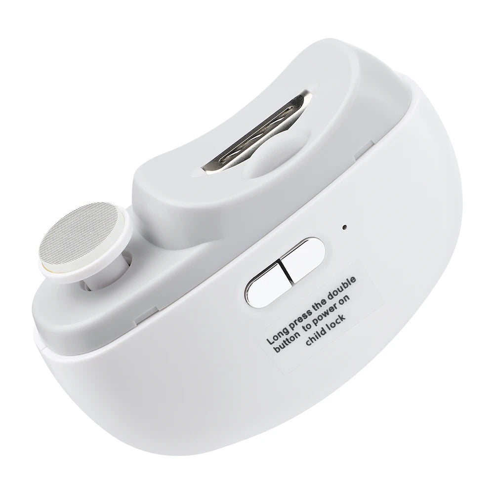 Automatic Electric Nail Clipper with Integrated LED Light & Polisher