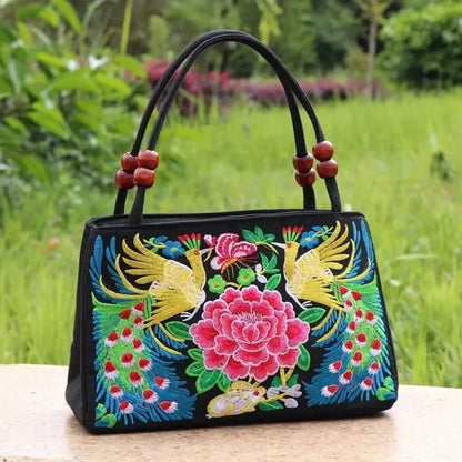 Luxury Ethnic Embroidery Tote