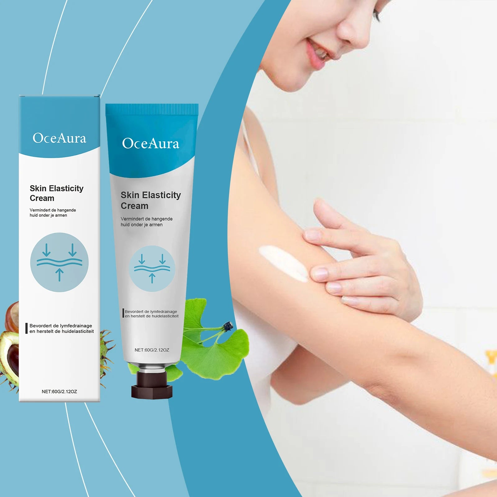 Skin Elasticity & Firming Body Cream - Tightening Lotion for Arms, Thighs & Abdomen - 7