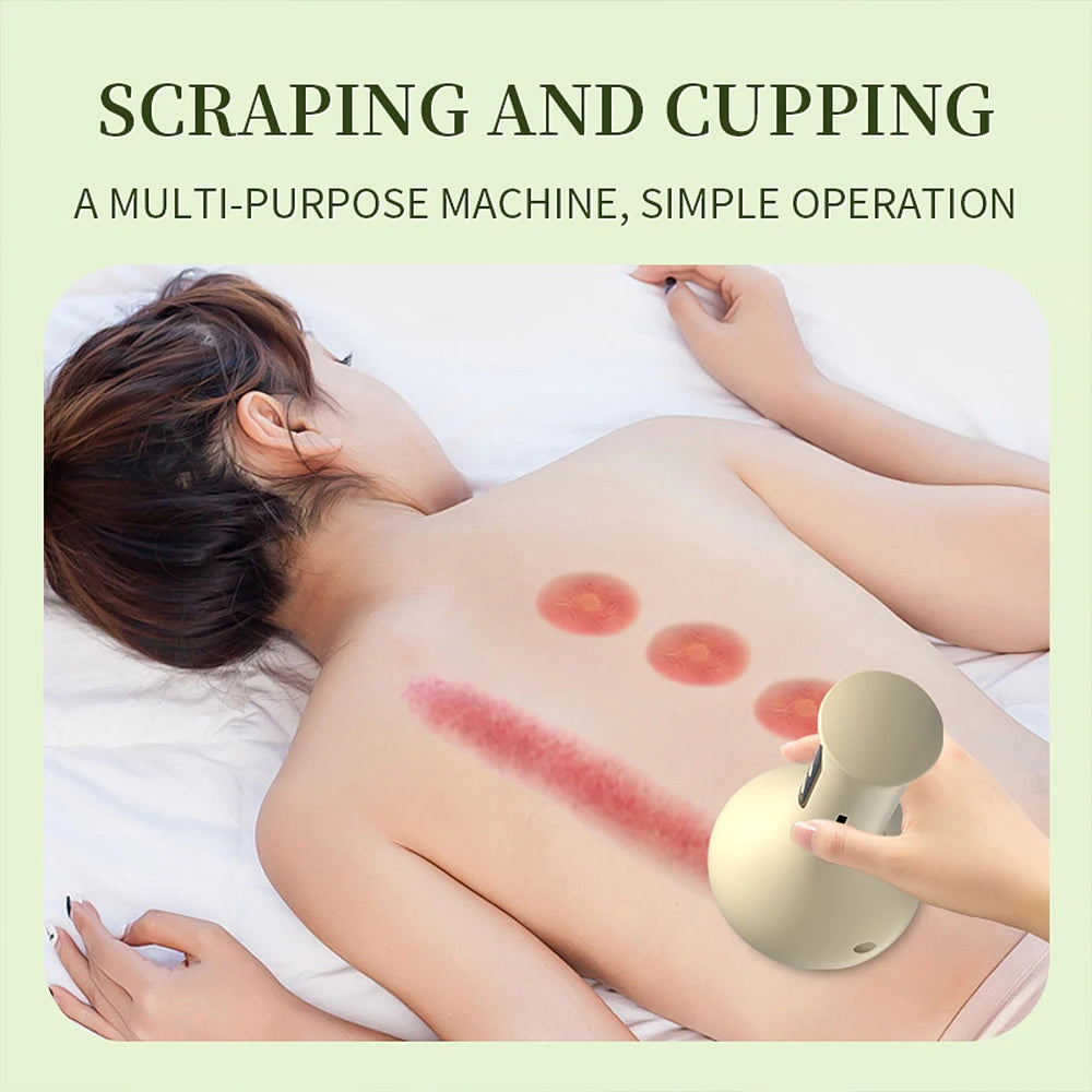 Electric Cupping & Gua Sha Massager - Adjustable Heat & Suction Therapy Device - 11