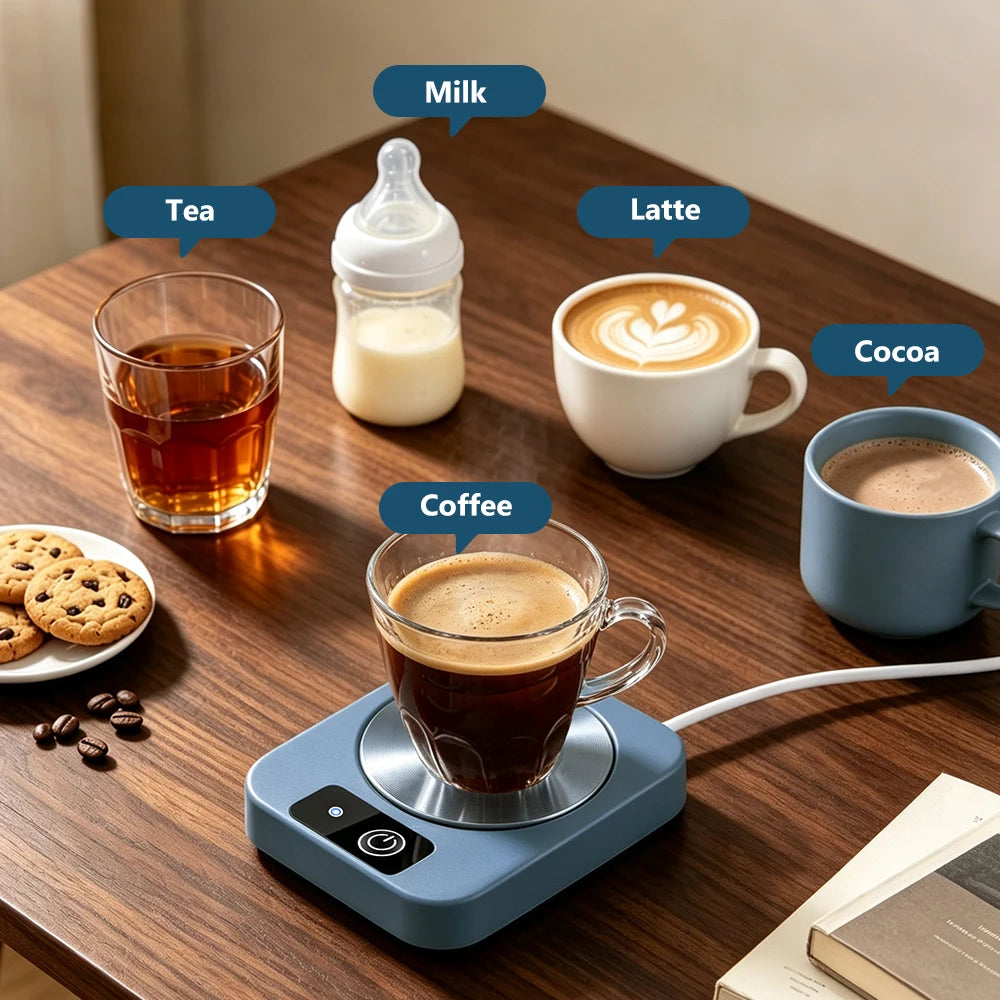 Electric Mug Warmer Mat - Constant Temperature Coffee & Tea Cup Heating Coaster