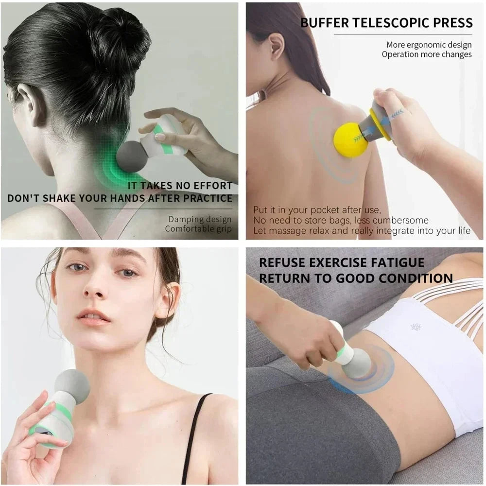 Mini Deep Tissue Massage Gun - Portable Handheld Muscle Massager