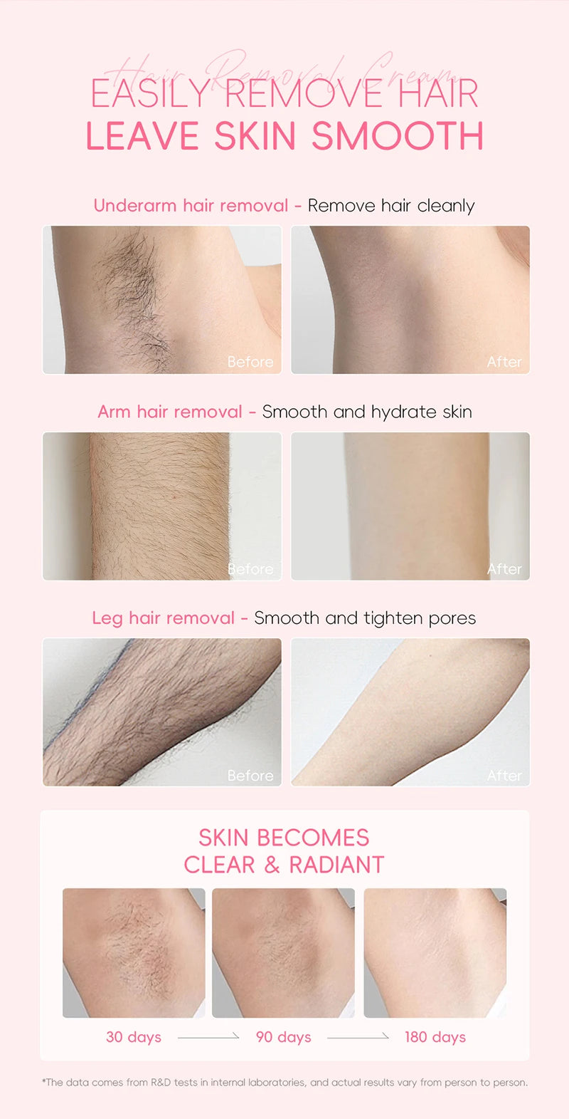 Japan Sakura Painless Hair Removal Cream for Smooth Silky Skin - 13