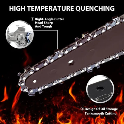 4 & 6 Inch Replacement Chainsaw Chain and Guide Bar for Mini Cordless Pruning Saws