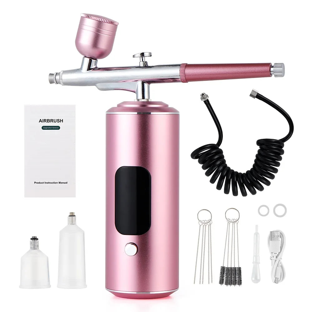 Cordless Airbrush Kit with Compressor for Nails, Cake & Makeup - 14