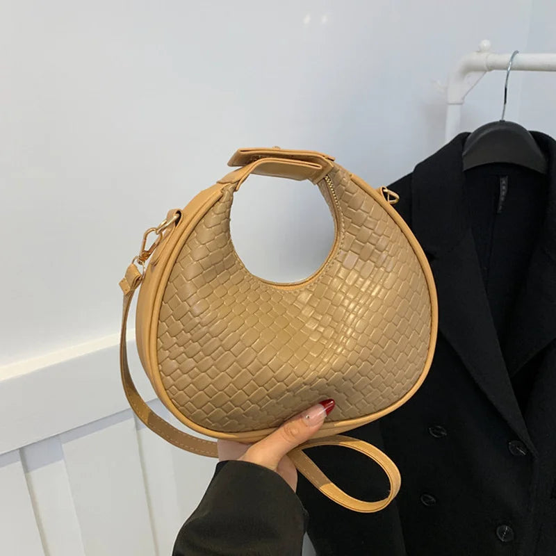 Luxury Half Moon Shoulder Bag