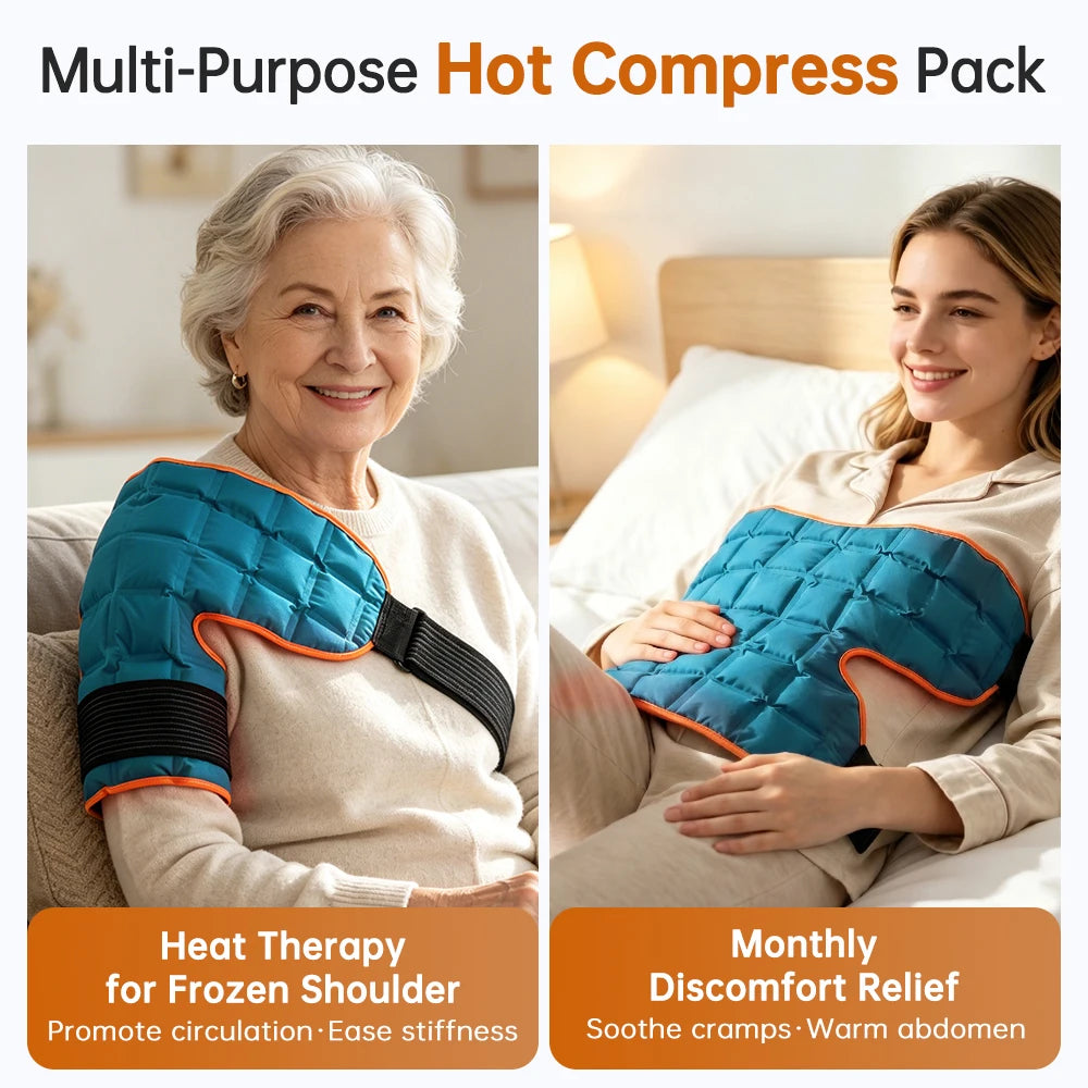 Large Reusable Back Ice Pack & Hot Cold Therapy Wrap
