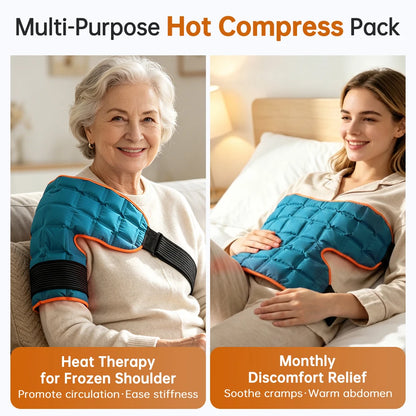 Large Reusable Back Ice Pack & Hot Cold Therapy Wrap