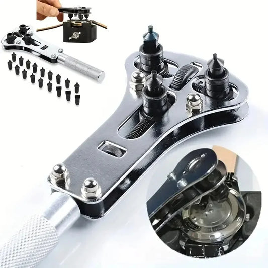Adjustable 3-Claw Watch Case Opener - Professional Back Remover Repair Tool
