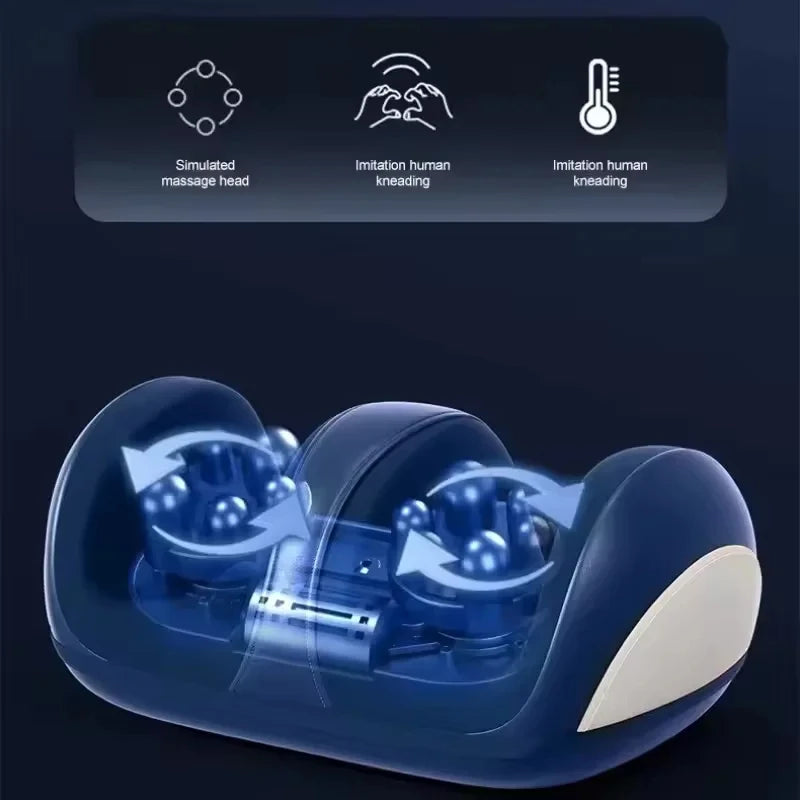 Electric Foot and Leg Massager with Heat - Deep Tissue Shiatsu - 4