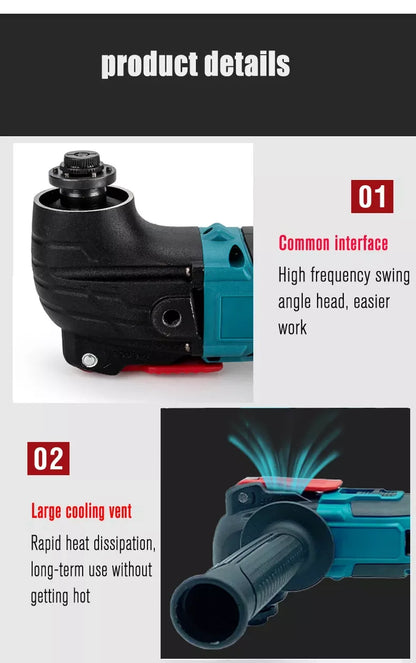 6-Speed Cordless Oscillating Multi-Tool Compatible with Makita 18V Battery