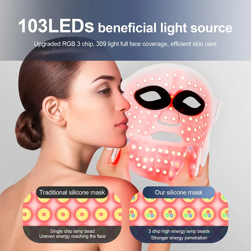 Wireless 7-Col... Silicone Face & Neck Mask - 14