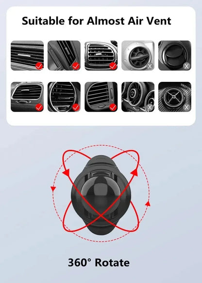 Gravity Air Vent Car Phone Holder - Secure Hands-Free Smartphone Mount