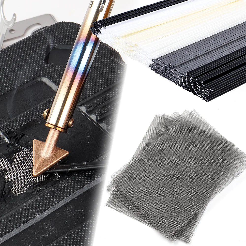 Plastic Welding Repair Kit with Stainless Steel Mesh & Rods for Car Bumper - 2