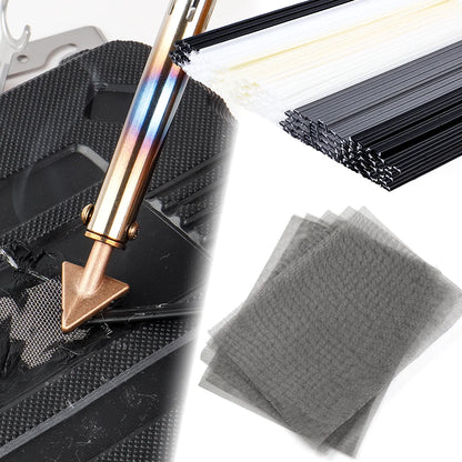 Plastic Welding Repair Kit with Stainless Steel Mesh & Rods for Car Bumper