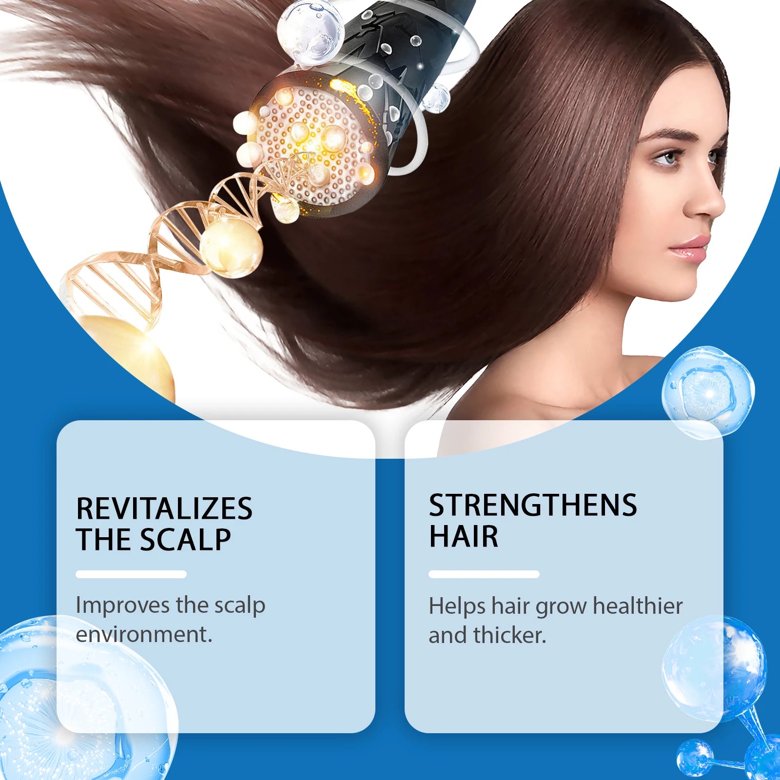 Rosemary Hair Growth Serum Roller for Scalp Stimulation and Damage Repair - 3