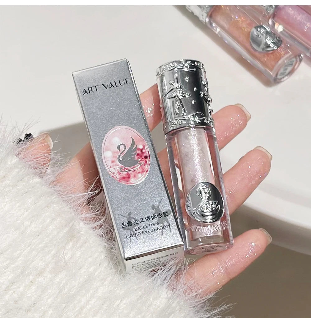Liquid Shimmer Eyeshadow - Long-Lasting Waterproof Glitter Makeup