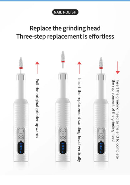 5-in-1 Cordless Electric Nail Drill Set for Professional Home Manicures
