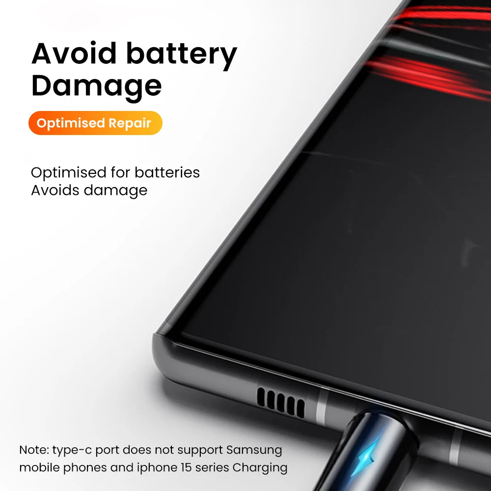Short 0.25M USB Type-C & Micro USB Fast Charging Cable for Power Banks - 4
