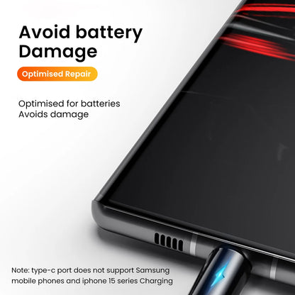 Short 0.25M USB Type-C & Micro USB Fast Charging Cable for Power Banks