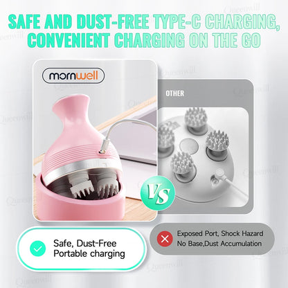 Professional Cordless Water Flosser & Scalp Massager Combo for Oral & Body Care