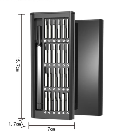 25-in-1 Magnetic Precision Screwdriver Set - Small Repair Tool Kit