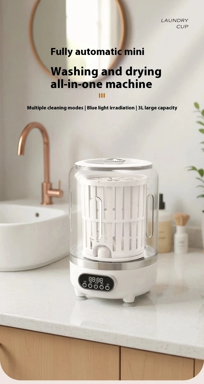 3L Portable Mini Washing Machine for Socks & Underwear | USB-C
