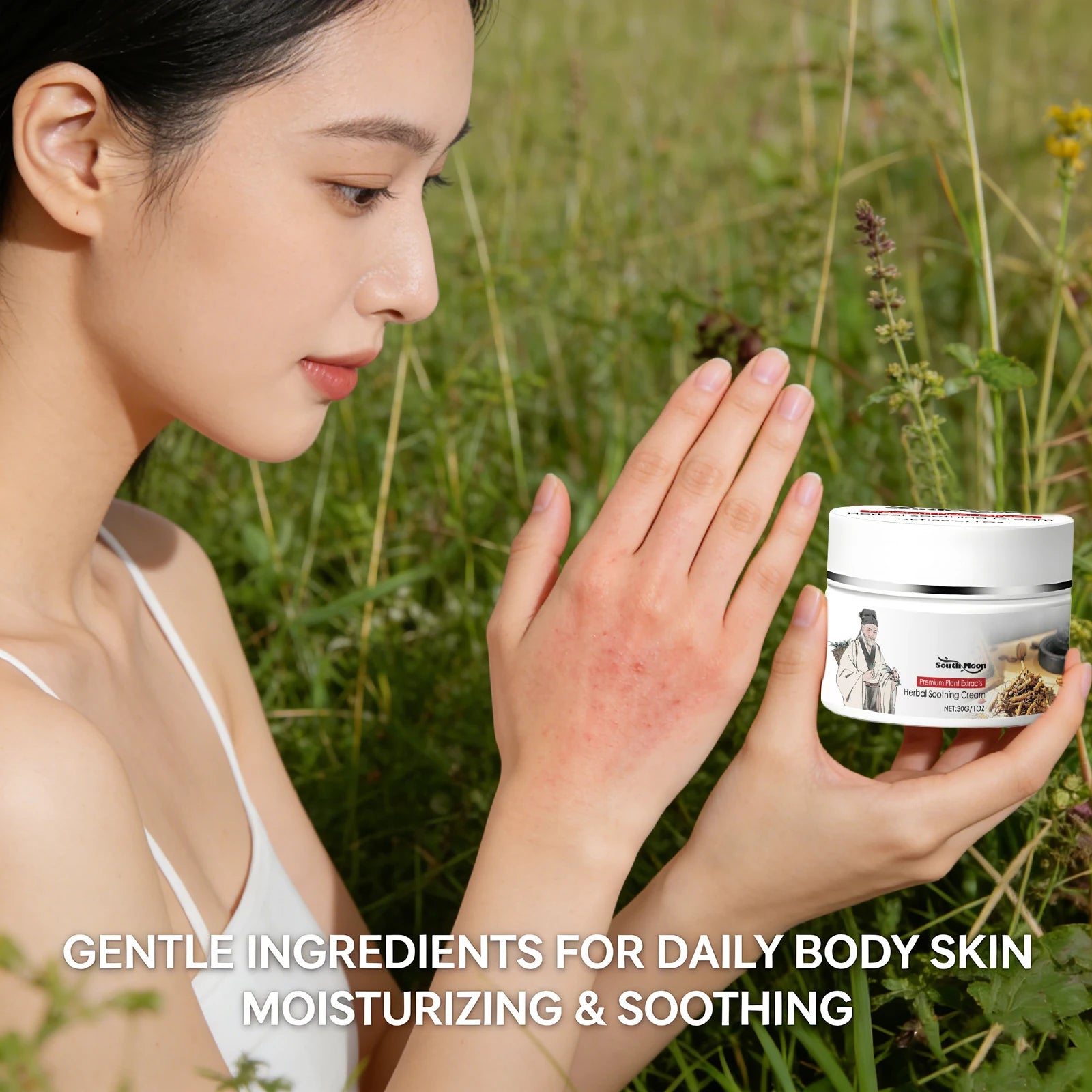 Herbal Soothing Skin Cream - Natural Relief for Dryness, Itching, and Redness - 5