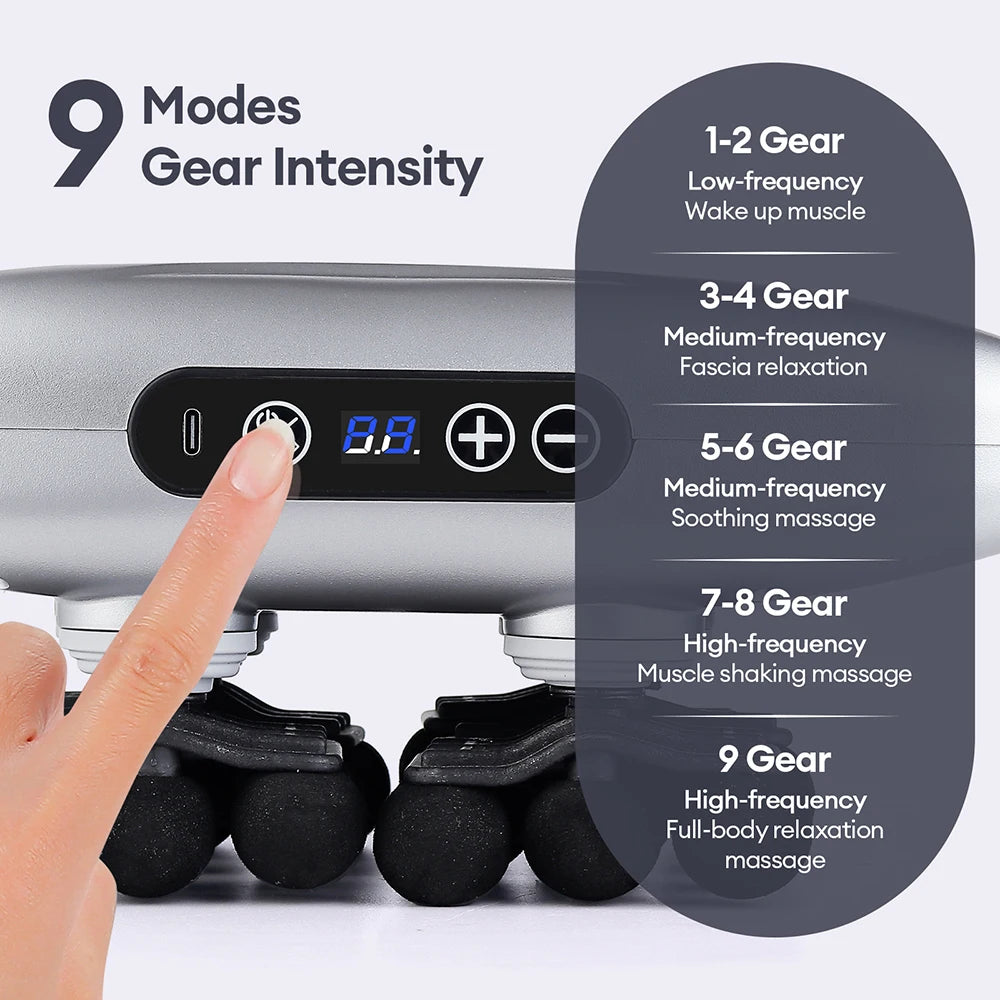 48-Head Deep Tissue Fascia Massager for Full Body Muscle Relief