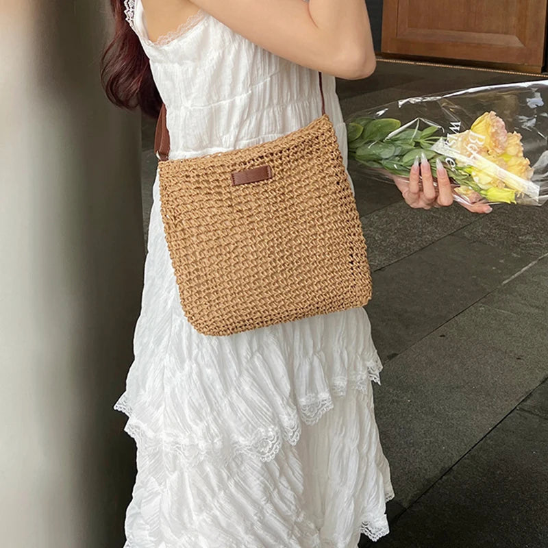 Bohemian Straw Tote