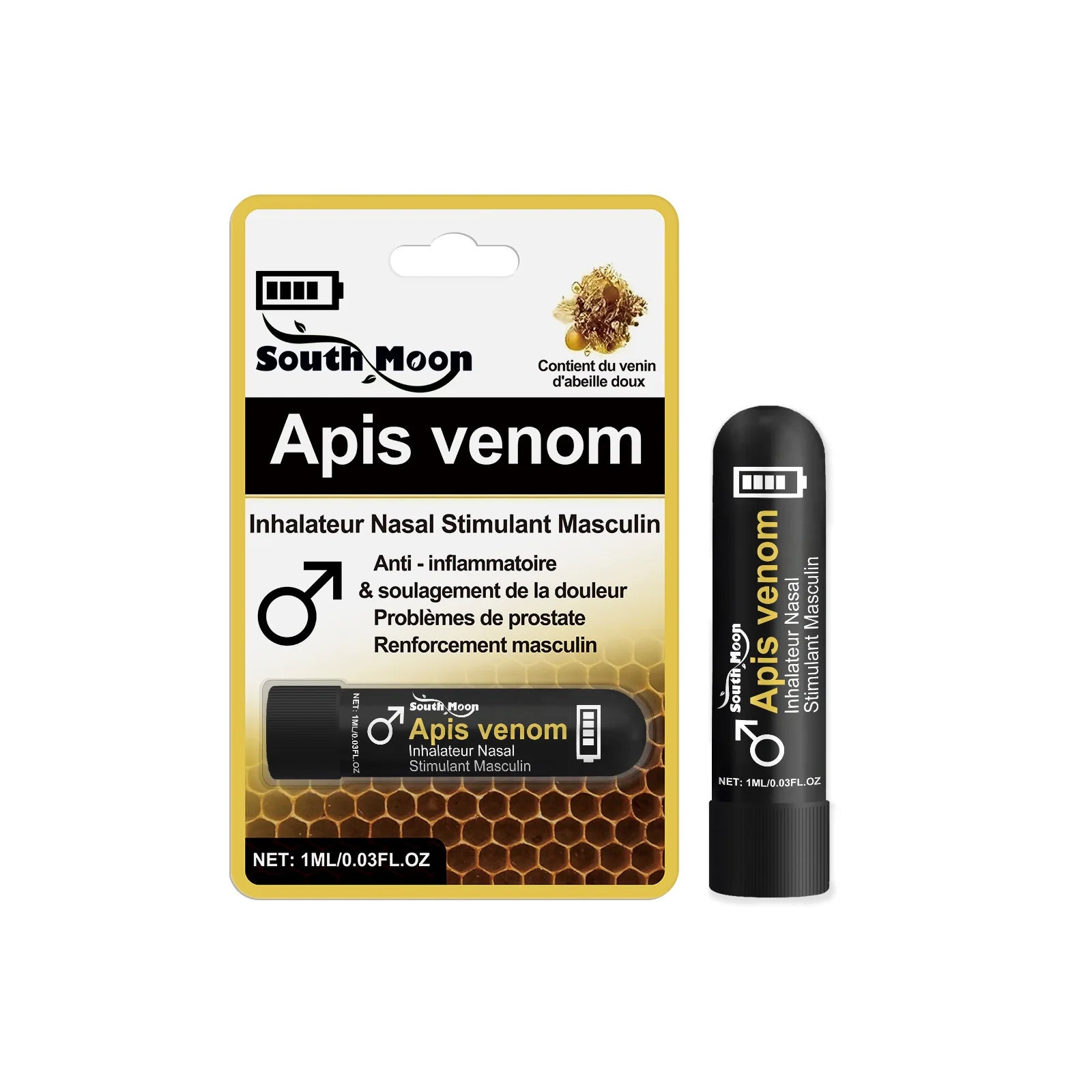 Energy & Charisma Nasal Inhaler - Male Vitality & Performance Support Stick - 22