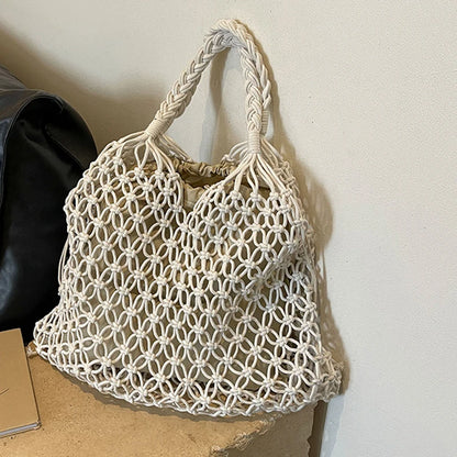 Luxury Boho Knitted Beach Tote