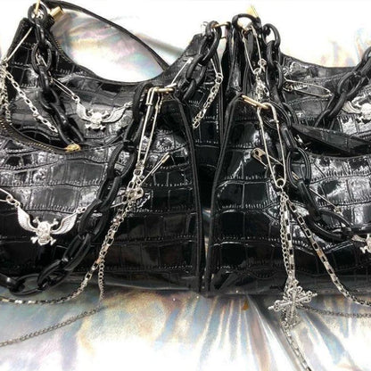 Luxury Gothic Punk Underarm Bag