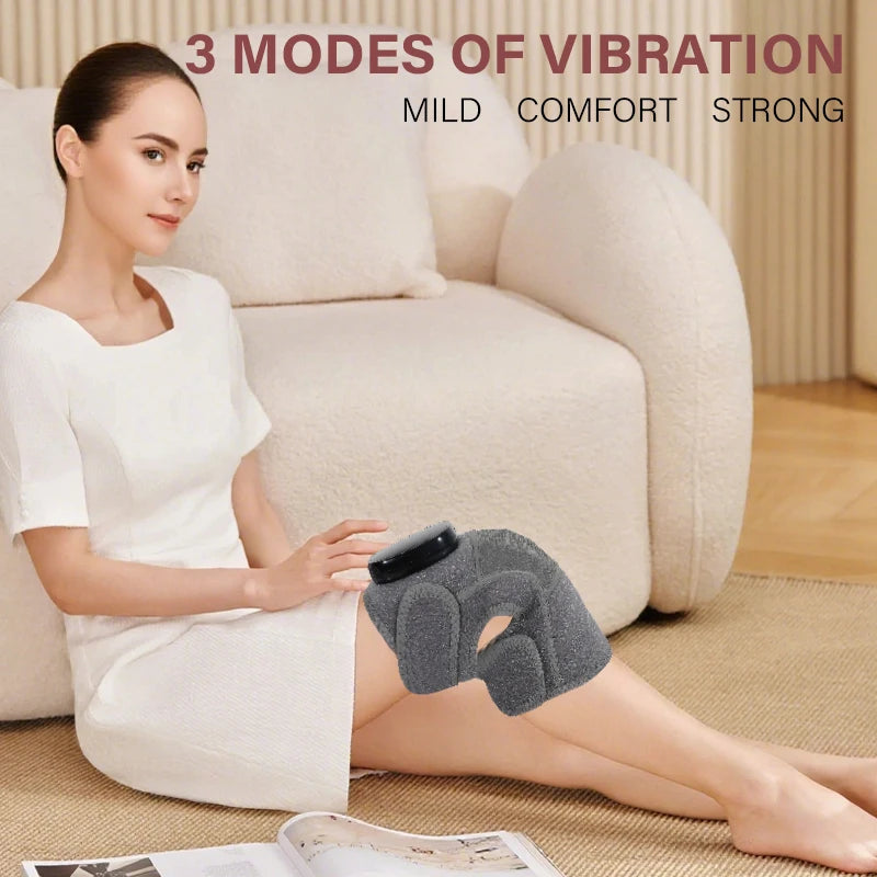 3-in-1 Cordless Joint Massager with Heat and Vibration for Knee, Shoulder, and Elbow - 4