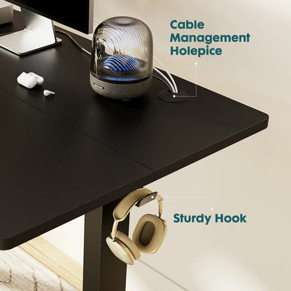 Electric Standing Desk - Ergonomic Height Adjustable Sit Stand Workstation