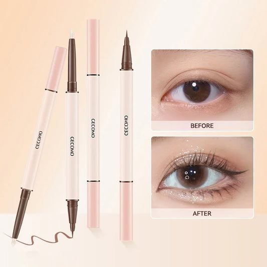 Double-Headed Waterproof Eyeliner & Silkworm Highlighter Pen