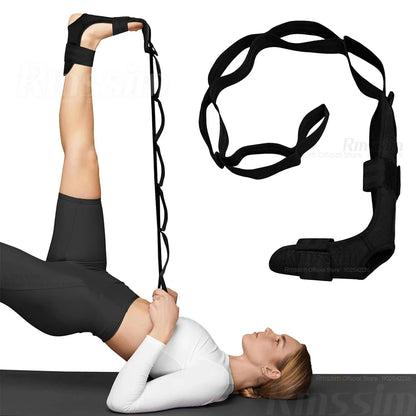 7-Loop Segmented Yoga Stretching Strap for Leg Flexibility