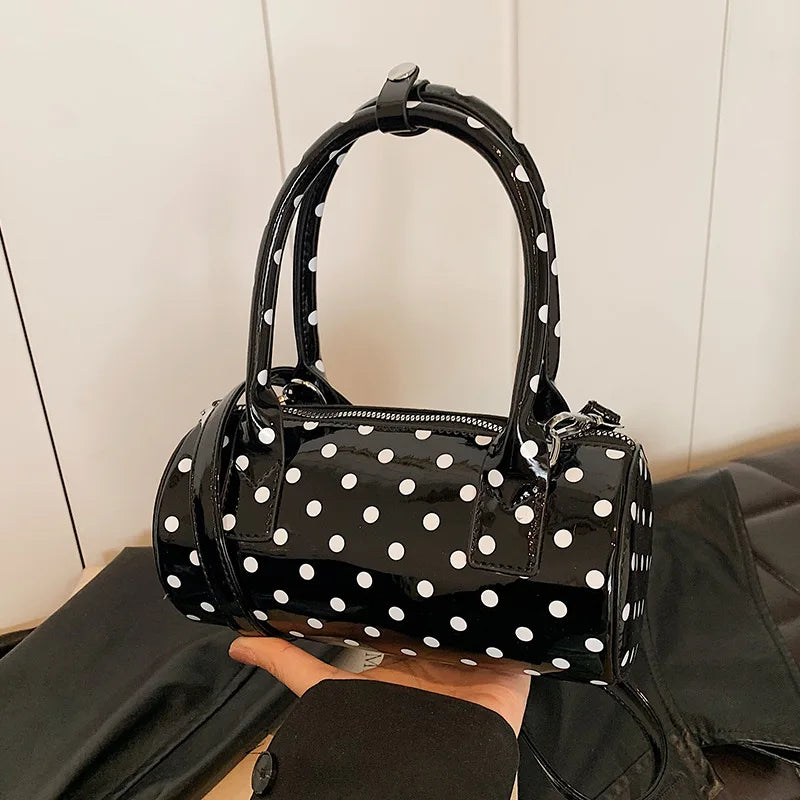 Luxury Polka Dot Boston Bag