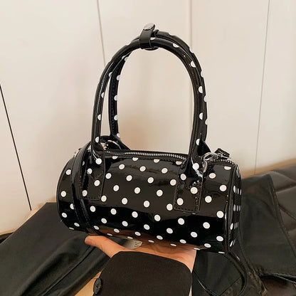 Luxury Polka Dot Boston Bag