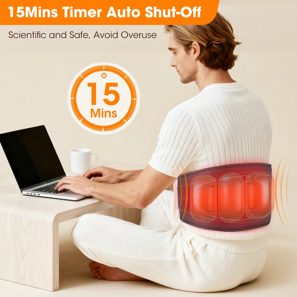 Cordless Heated Back Massager Belt with Air Compression Therapy - 12