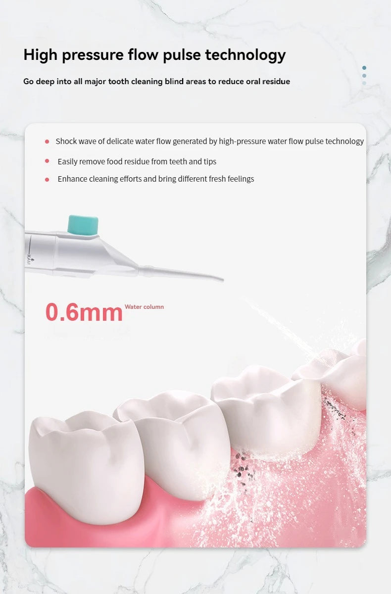 Portable Manual Water Flosser & High Pressure Oral Irrigator - 9
