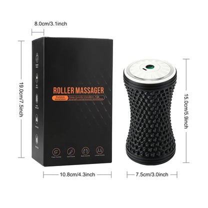 Electric Vibrating Foam Roller for Deep Tissue Muscle Recovery & Pain Relief