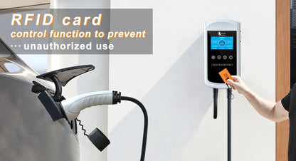 Smart EV Charging Station: Type 2 Wallbox with WiFi, App & LED Display