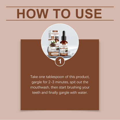 Clove Mint Oral Rinse & Teeth Whitening Oil - Natural Plaque & Bad Breath Remover