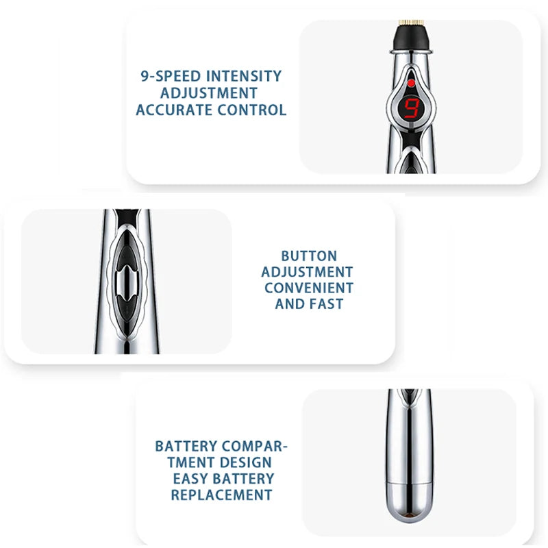 3-in-1 Electronic Acupuncture Pen - Meridian Energy Pain Relief - 13
