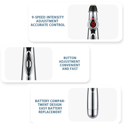 3-in-1 Electronic Acupuncture Pen - Meridian Energy Massager