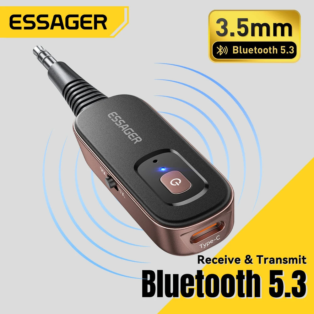 Essager 2-in-1 Bluetooth 5.1 Transmitter & Receiver for TV, Car & Audio - 1