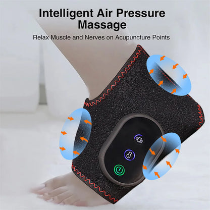 Electric Heated Ankle & Foot Massager with Vibration Therapy & Heat