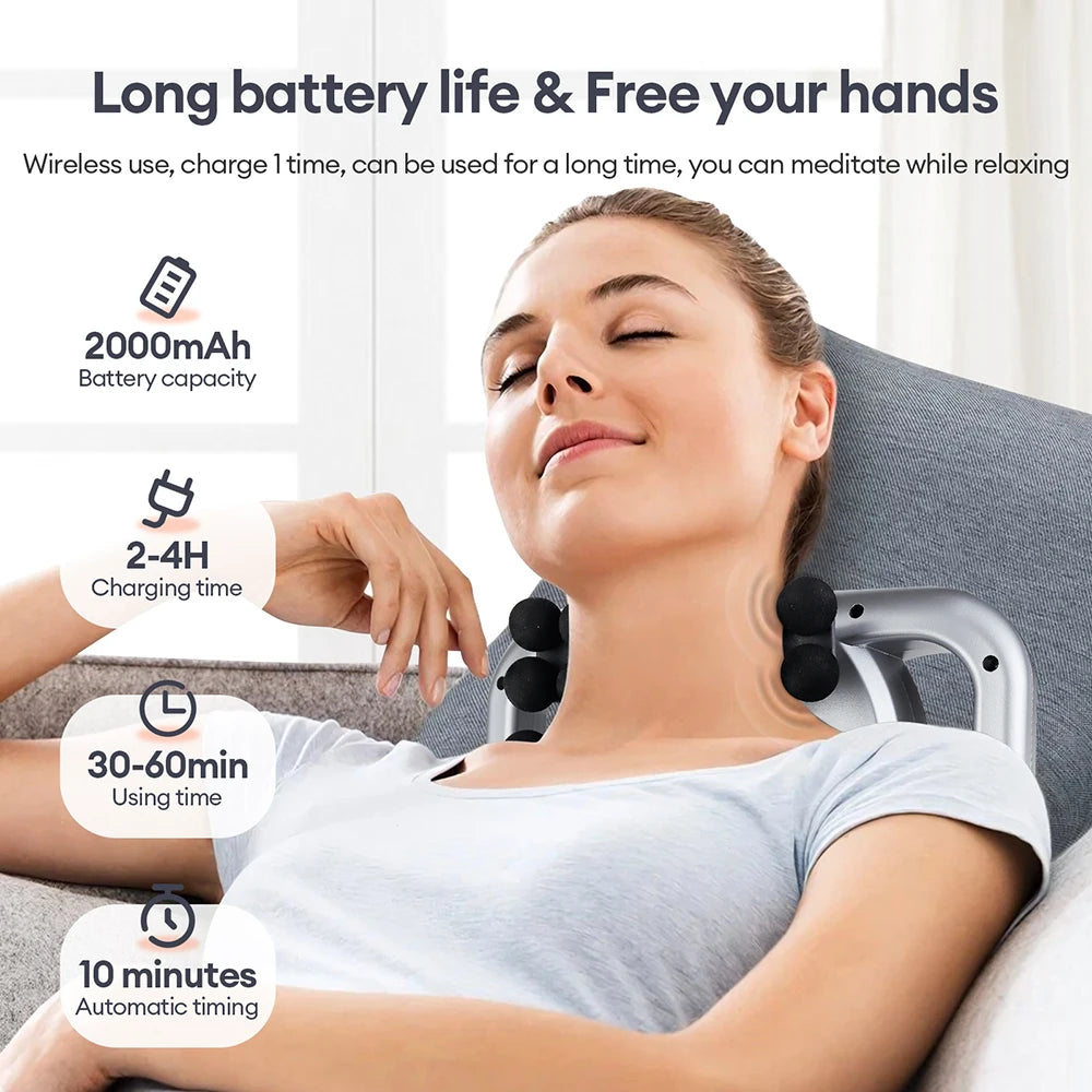 22-Head Fascia Massage Gun - Deep Tissue Body Massager