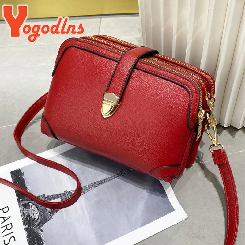 Luxury Vintage Square Shoulder Bag